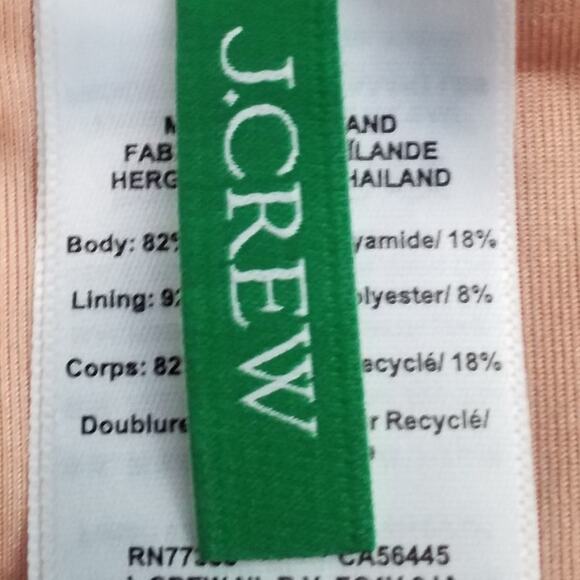 J Crew Womens Size XS Heritage 1989 High Leg Bikini Bottom Pink Stretch BP209 - Picture 3 of 5